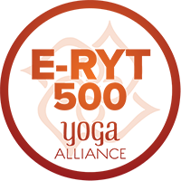 Lead tutor Christine Mason is E-RYT 500 with Yoga Alliance
