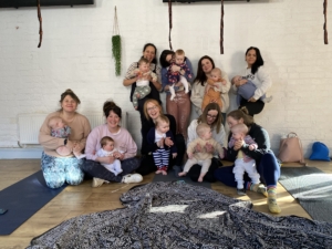 Baby Yoga group at the Breathing Space